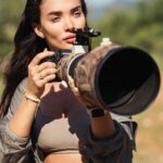 Amy Jackson Instagram - An actual dream come true ✨ @marlondutoit I’m so grateful for all of your guidance and patience { and for trusting me with your next level camera’s 😬} Photographing elephants in the wild with a wildlife photographer as incredible as Marlon has been on my vision board for three years and at the end of 2023, it finally happened. Can’t wait for a tonne more of adventures this year 🐘 QWABI Private Game Reserve