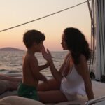 Amy Jackson Instagram - Fell head over heels in love with Bodrum ❤️ So much appreciation to Gozde, Dilan and Huseyin at @lujohotel for making our family holiday an unforgettable experience - memories to last a lifetime ✨ @aloyoga