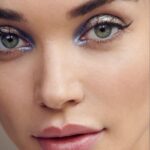 Amy Jackson Instagram - The epitome of Boho Luxe at @rabanne SS24 which translated through to #rabannebeauty - a healthy sunkissed glow with metallic accents 💋 #RabanneMoods Paris, France