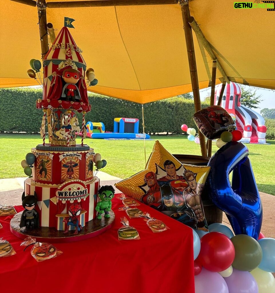 Amy Jackson Instagram - DreFest 🎪 My baby boy turned 4 this weekend and what a day we had! The best time with the best people ❤️ Love you endlessly DreDre x Special love and appreciation to the phenomenal team at @tattooedbakers for creating the dream cake for Andreas. We’ve had some cakes made them over the years but this one blew us away!