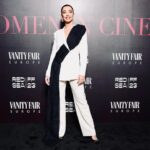 Amy Jackson Instagram - Women in Cinema @redseafilm x @vanityfair #RSIFF23 plays a huge role in ensuring female filmmakers, particularly from Asia, Africa and the Middle East are represented and have their stories heard on a global scale. Wearing the chicest power suit by @monaalshebil 🇸🇦 Diamonds by @chopard And GLAMFAM @roberta_anzaldi_makeup_ @massimoserini.official @cinzia_carletti Jeddah, Saudi Arabia