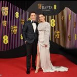 Amy Jackson Instagram - A magical night celebrating the pinnacle of film at @BAFTA! Huge congratulations to the incredible winners and nominees. The theater buzzed with electric energy, overflowing with talent and inspiration. ✨ Wearing @sabina.bilenko - thank you Sabina & Jazmin for all your help ❤️ Glam by @chykapuka & @lukebensoncreative 💯 @moalturki love ya ✨🙏🏼❤️ National Theatre Southbank