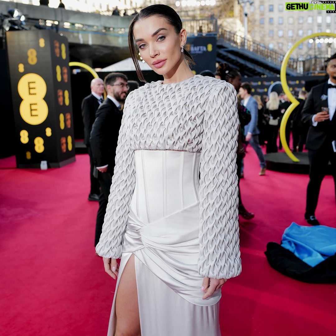 Amy Jackson Instagram - A magical night celebrating the pinnacle of film at @BAFTA! Huge congratulations to the incredible winners and nominees. The theater buzzed with electric energy, overflowing with talent and inspiration. ✨ Wearing @sabina.bilenko - thank you Sabina & Jazmin for all your help ❤️ Glam by @chykapuka & @lukebensoncreative 💯 @moalturki love ya ✨🙏🏼❤️ National Theatre Southbank