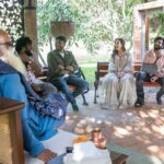 Amy Jackson Instagram - Privileged moment in Coimbatore with @sadhguru - one of the most inspiring visionaries of our time. In between our movie promotions for Mission, we had the opportunity to visit Isha Yoga and meet with the creator himself and learned about his own mission concerning holistic well-being and sustainable causes - all of which is having a hugely positive impact on the world we live in. Whilst spending time with Sadhguru, we discussed all sorts of subjects from raising HAPPY, healthy children, to the world’s future mental health crisis and the importance of creating an environment that fosters wellbeing for ourselves. Mindful eating was a big talking point and having the connection between the food we consume and the health of the soil it comes from - which is currently in a deeply concerning state and why Sadhguru went on a 100 day ‘motorcycle mission’ to save soil! So, thank you Sadhguru your transformative teachings and support for noble initiatives make a profound difference in the world. It was such an honour spending time with you and your volunteers ✨ I can't wait to visit again soon. Also, so much love to @anitadongre for the stunning Salwar I wore for the occasion. Anita continuously promotes traditional crafts and artisans, and advocates for responsible fashion. I love her designs 💘 Swipe to the end for a giggle!!!