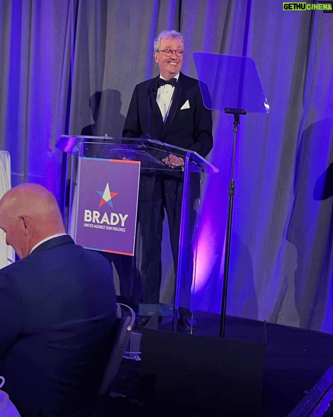 Amy Landecker Instagram - DC Day 3. Had the most incredible night at The Brady Action Awards gala where @bradleywhitford was given an award (I stole it) for his work on behalf of sensible gun control. To say I was proud is an understatement. The whole evening was incredibly moving and inspiring. This issue is particularly insane when so many Americans agree on background checks and bans on assault rifles. There has been progress and last night reminded that despair is not an option. We have to keep pushing for the federal laws to change to make a real and substantial difference. Thank you @bradybuzz for an incredible evening! #guncontrol