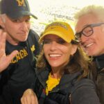 Amy Landecker Instagram - When the Nazi’s occupied Germany they would let Jews leave if they were sponsored by an academic institution. Strange but true. My Grandfather Werner Landecker was one of those Jews. And the academic institution was the University of Michigan. They payed for his passage and he became a professor of Sociology there. My mom’s dad, Lyndon Welch was also a professor there, of architecture. My love and gratitude to U of M runs deep. Some of my favorite childhood memories were watching Michigan in the Rosebowl Game New Year’s Day. Decades later I got to take my Dad to the Rosebowl and watch Michigan win in one of the most epic games of all time. Thanks to Lauren Hantz we got to watch in style. This will be one of the best memories with my Dad that I will ever have. Believe!! GO BLUE!!💙💛