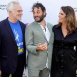 Amy Landecker Instagram - What a joy to watch my husband give my dear friend @arianmoayed a humanitarian award at the @thecreativecoalition luncheon yesterday. I have been friends with Arian and his wife @krissyshields since our theater days in Chicago and it felt so full circle to watch him be honored for his incredible career but more importantly his incredible activism, particularly with @waterwelltheater in NY. The Creative Coalition is all about keeping art accessible to everyone and I know no one who walks the walk more than Arian. Congrats!