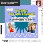 Amy Lyndon Instagram - My Podcast, “Actors! You Are Enough!!!” Season 2 launches today🎉 In this episode with Melissa Kathryn, we explore practical tips to help you embrace your true potential, manifest your dream reality, and reprogram your subconscious for success. Get ready to change your tomorrow by taking inspired action today! Remember that you have the power within you to believe in yourself, love yourself unconditionally, and manifest the reality of your dreams. By reprogramming your subconscious and taking small steps today, you can create a brighter and more fulfilling tomorrow. Keep shining your inner light, and know you are ENOUGH. Until next time, stay inspired! Melissa is a Certified Holistic Nutritionist, Master Life Coach, Mindset Expert, Globally Recognized Intuitive, Hypnotherapist, International Best-Selling Author, Host, and Speaker.  She has been a featured TEDx speaker and has been featured on New York Live, The CW, NBC, ABC, Parade, Parents, Health, US Weekly, Reader’s Digest, and many more.  She is also a writer for publications such as Real Simple, Mind Body Green, and Shape Magazine. Melissa’s show, “Wholeness,” is featured on LA Talk Radio on Wednesdays at 1pm PT/4pm ET.  @melissakathrynofficial #podcastersofinstagrams #podcast #podcasting #tedtalks #thelyndontechnique #actorsyouareenough @iamenough.original #actors #actingadvice #actingcoach #inspirationalspeaker Hollywood, California
