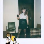 Amy Lyndon Instagram - Remember the Polaroid? 🤣 I have always gone all out for every audition! This one was sent to me by Billy DaMota for a feature he was casting in the late 80’s. Let’s see one where you went all out! Post and tag me @amylyndon #actingisfun . . . #polaroid #1987 #biker #punkrock #costume #character #throwback🔙 #actinglife #auditioning #swingthrough #goafterit #actresslife Hollywood