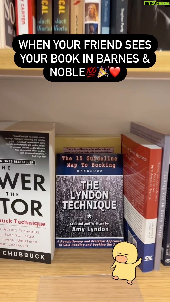 Amy Lyndon - 189 Likes - Overjoyed seeing my book in @barnesandnoble Give a ❤️ if it’s helped you! 🤗 #acting #booking #thelyndontechnique #amylyndon #actor #love #actinglife #auditionlife #bookstagram #selftape #actor #video by @gregoryzanfardino