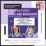 Amy Lyndon Instagram - In this episode, I sit down with four time Emmy winning casting director John Frank Levey to talk about how to be an actor that people keep coming back to watch each week, industry competition, and how casting directors aren’t the ones with the final say. S2 E3 “Actors! You Are Enough!!” is on all platforms🎉 #linkinbio👆 . . . #podcasting #actorlife #actortips #selftapeaudition #actingclass #castingdirector #casting #castingsocietyofamerica #actors #castingcall #auditioncoach #castingdirectorsforactors #castingcall #castingsociety @john_frank_levey_ Thank you❤️ Hollywood, California