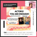 Amy Lyndon Instagram - #actors LET'S TALK ACTING TECHNIQUE! More specifically... THE LYNDON TECHNIQUE. I sat down with Producer/Personal Manager and only certified coach of my Technique @gregoryzanfardino for the second episode of season two. Catch on all platforms Spotify Apple etc. If you want to do a course at home DM me for a promo code and say... I WANT TO BE A BRILLIANT ACTOR! Please share, comment, like. . . . #actingclass #actingcoach #actors #actresslife #selftapeaudition #greatactor #auditioning #castingcall #actinglife #amylyndon #thelyndontechnique #actingclasses #actingtechnique