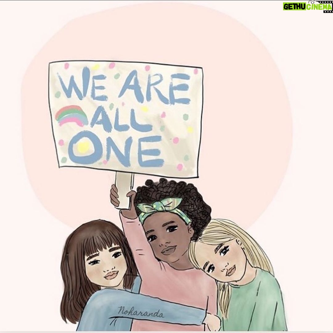 Amy Pemberton Instagram - Love this! 🙏🏻😍✊🏾✊🏿✊🏻✊🏽 @noharanda #weareallone
