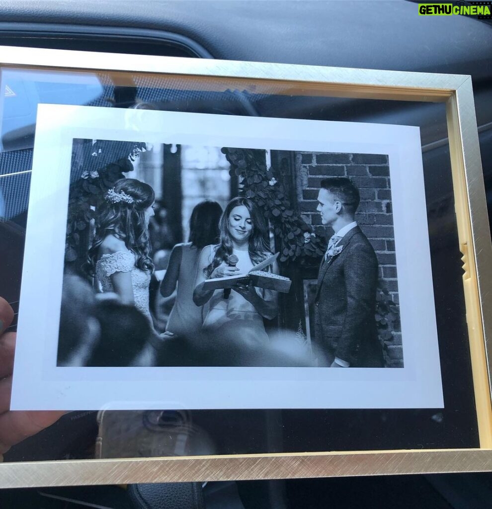 Amy Pemberton Instagram - Safe to say I trrruuuulllyyy cried (happy tears of course) when I received this from the gorgeous @michellecardno & @djdonnelley .... Such an honor to marry you guys even if we gave it a comedy ‘do-si do’ when it came to...’oops... probs should have rehearsed the ring choreography shouldn’t we?! 🤣🤦🏻‍♀️ ... ‘wait... who?... what? ...oh Don, you go... no.... I mean... Michelle... you... oh gaaaad 😫 ...someone pass me a 🥃!!’ But... In all seriousness, it was such a special day that I will never forget! Love you both, proud to be ya mate ... and congratulations MR & MRS DONNELLEY! 💕🙏🏻 👰🏻🤵🏼 💍
