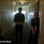 Amy Pemberton Instagram - 🏃🏻‍♀️💪🏻 Cardio workouts with @ripfighter @johnnyreydiaz @elyesgabel !! Johnny has longer legs than me. Not fair. ・・・ #repost Always delete your cookies. • #scorpion #cbs @scorpioncbs