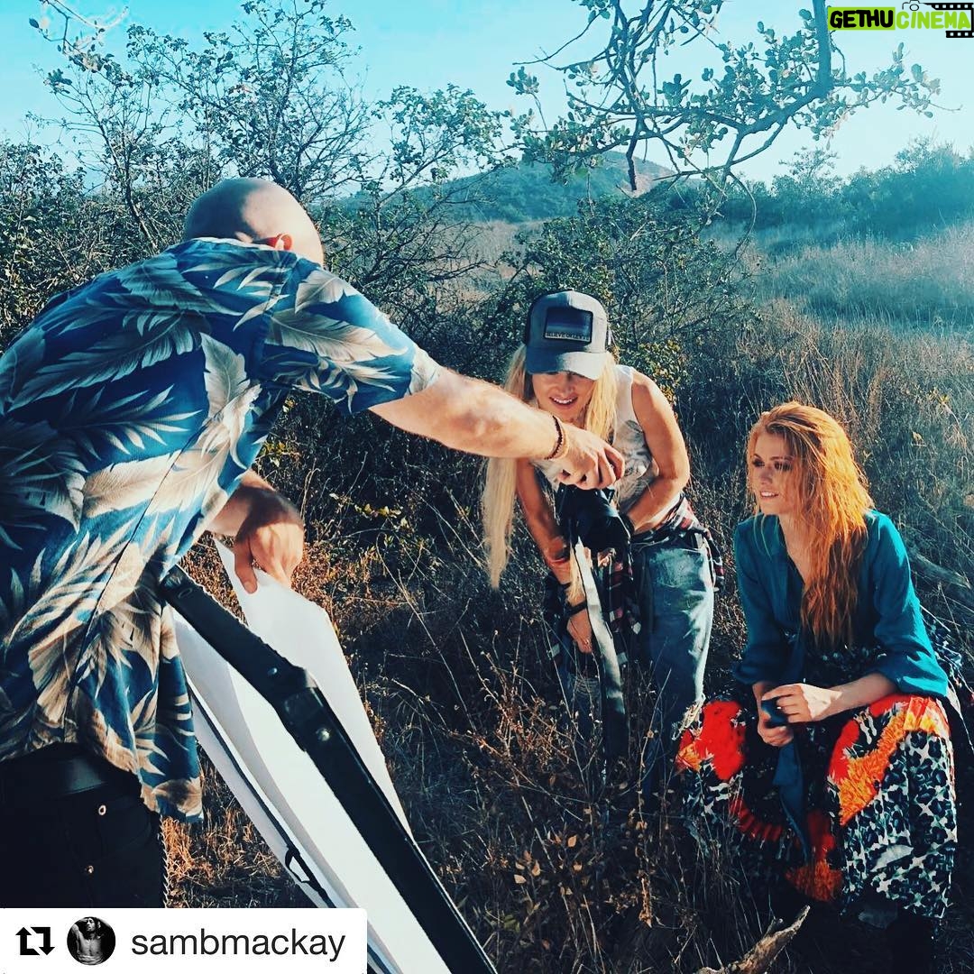 Amy Pemberton Instagram - #Repost @sambmackay with @get_repost ・・・ Wonderful adventures with @kat.mcnamara and a literal dream team. Thanks so much to this phenomenal group. Unbelievable work all round. @mattshair @kseniyadurst @art.hunterr @missamypembs • #editorial #fashion #katmacnamara #sammackayphoto #sammackay #location #shadowhunters #actress hair #makeup #styling #stylist #la #california Los Angeles, California