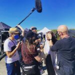 Amy Pemberton Instagram - It..takes...a..village...And what a truly wonderful village it is! This crew blow my mind on a daily basis! The most hard working, CRAZY TALENTED, kind, generous & patient group of lovely humans. Very lucky & very grateful indeedy 🙏🏻💜@devan.hunter @elkewintersofficial @barrypeters9 @j.d_matthews @bryceraffle @dion_naiomi @amandamcgowanmakeup ............................................. 📸 @lissethchavez @cw_legendsoftomorrow