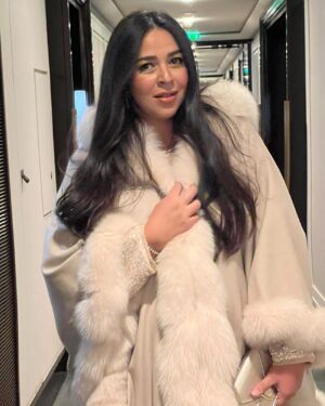 Amy Samir Ghanem Instagram - Glam team 🤍🙏
My precious jewelry : @mahmoudelsirganyjoailliers 
My elegant fur : @be_my_guest_shopping 
Make up: @sarahatallahmakeup 
Hairstylist : @sonia.messaoudi 
Special thanx to my friend who is always there 4 me @wakizouzi2 🤍