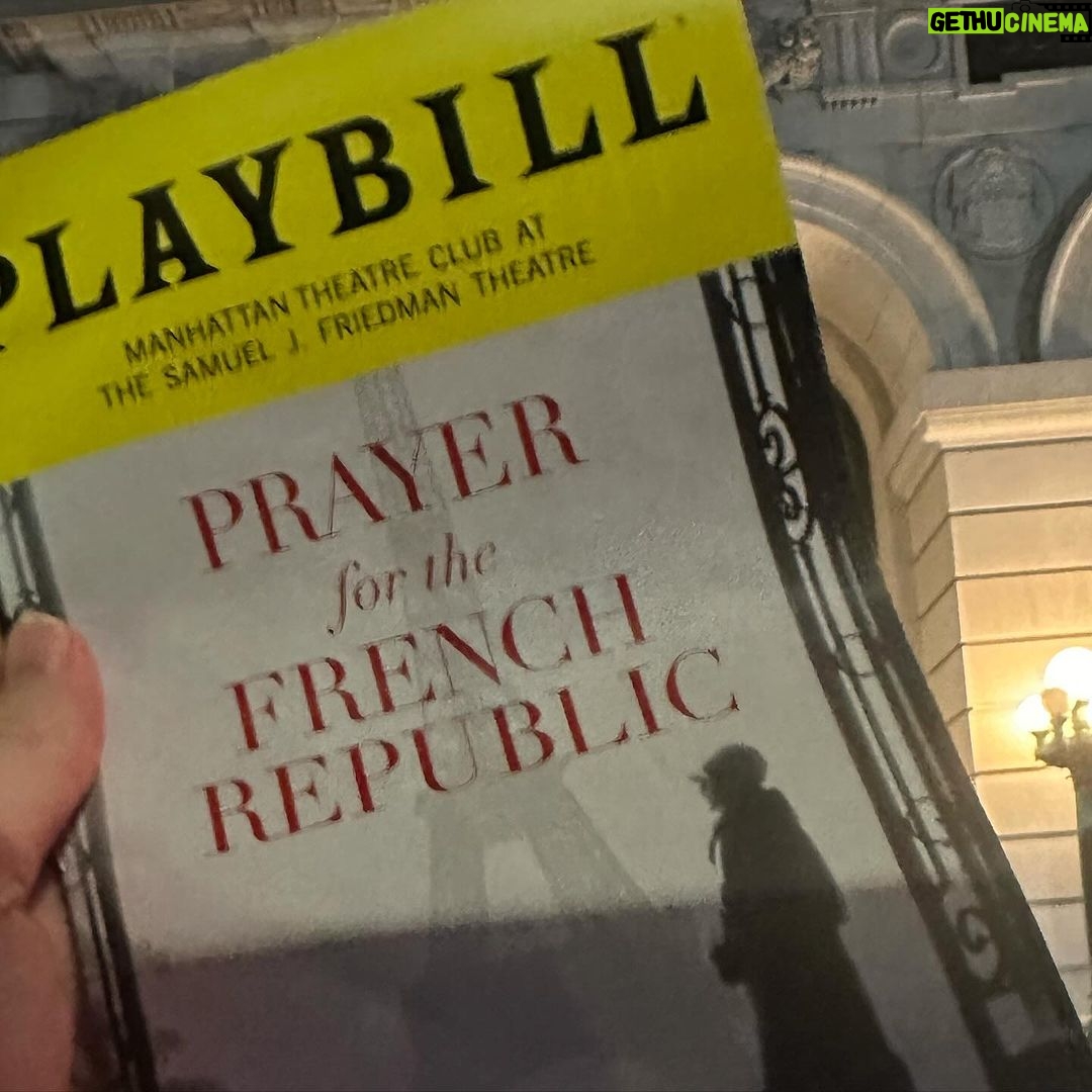 Amy Schumer Instagram - With my whole heart and soul I am recommending seeing the BROADWAY SHOW. PRAYER TO THE FRENCH REPUBLIC. the cast the direction the writing the lighting the set every effing thing. Especially you @francisbenhamou Blown away!!!!!!! #nyc #broadway #prayerforthefrenchrepublic