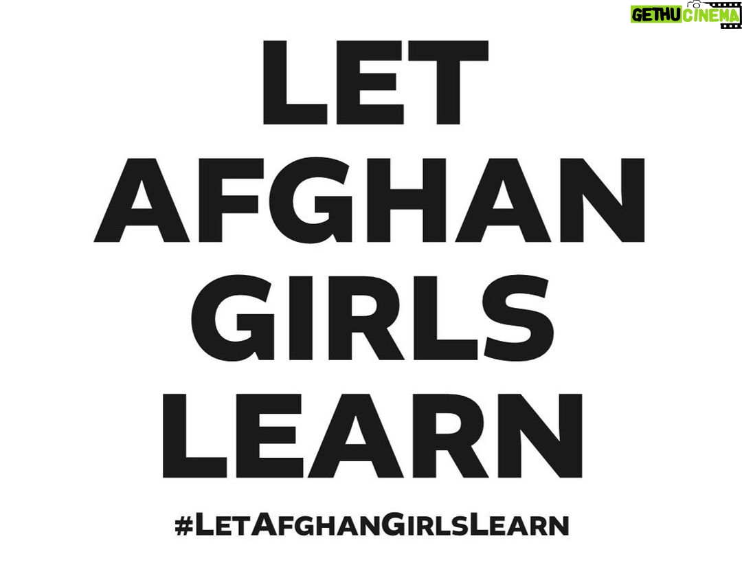 Amy Schumer Instagram - Afghanistan has notoriously become the world’s only country where girls are forbidden from attending secondary schools, solely because of their gender. #LetAfghanGirlsLearn