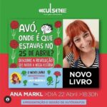 Ana Markl Instagram – Mais um dia em liberdade. Hoje, vou apresentar o meu novo livro em Samora Correia e em Setúbal. Apareçam 💪

@camara_municipal_benavente 
@culsete 

@tinabatatafrita 
@penguinlivros
@penguinkidspt