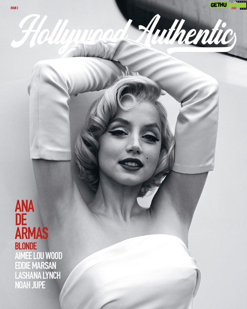 Ana de Armas Instagram - @gregwilliamsphotography meets with cover star @ana_d_armas to talk process, Norma Jean Baker, and the release of Blonde - fourteen years in the making. Read the full story in Issue 2 of @hollywoodauthentic and at the link in bio. @netflix #hollywoodauthentic #blonde #anadearmas #marilynmonroe #gregwilliams