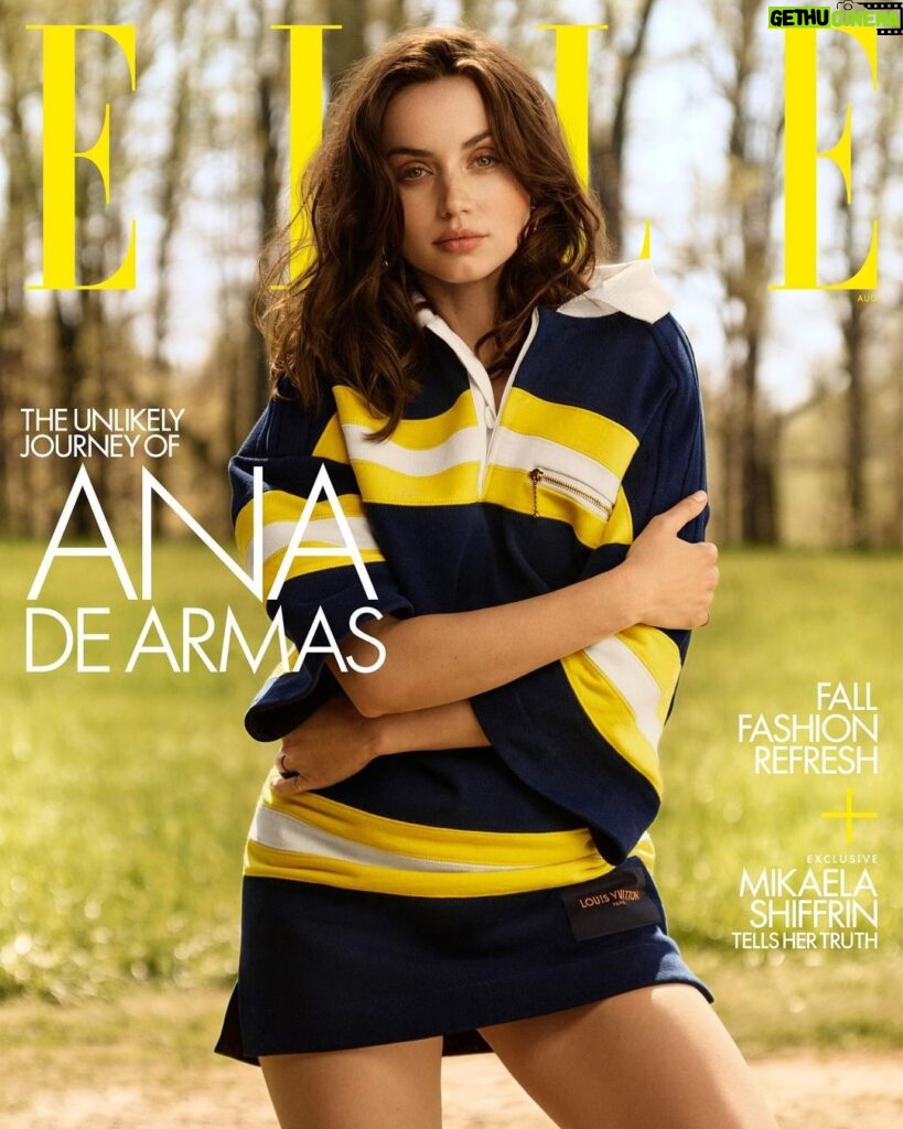 Ana de Armas Instagram - 💛 I feel honored @elleusa 💛 I’m so excited to share this cover story. Thanks for making this happen with such a wonderful team. ✨ @ninagarcia @christian_macdonald_studio @alexwhiteedits @marisameltzer @hairbyorlandopita @orlandopitaplay @melaniemakeup @forwardartists @toddsets @mhs_artists @1972.agency @calliehouseholderproductions