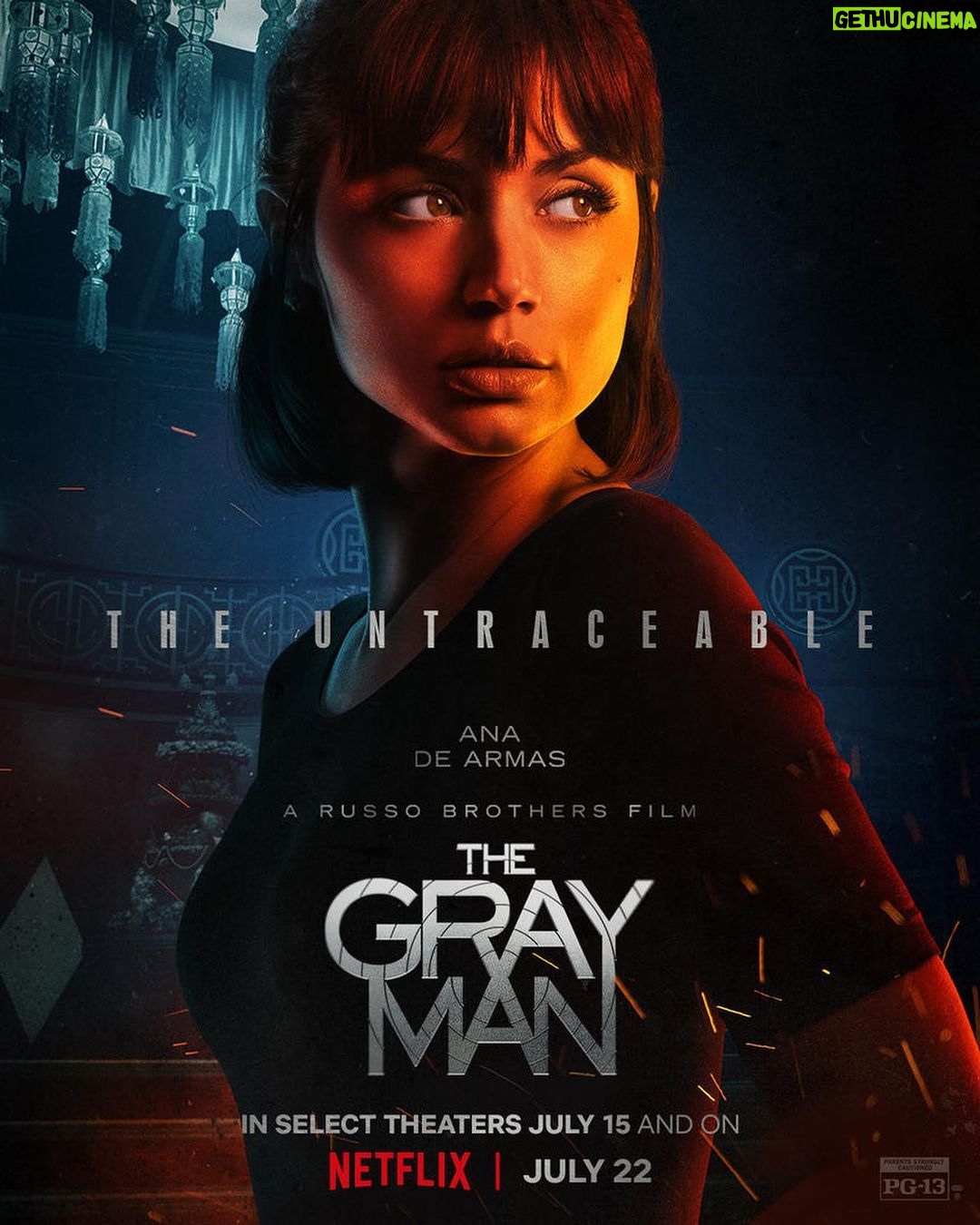 Ana de Armas Instagram - THE GRAY MAN trailer debuts tomorrow!💥I can’t wait for the movie to be available July 22 on #netflix !