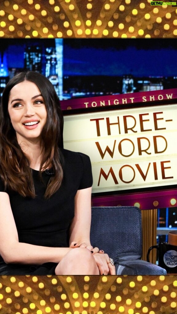 Ana de Armas Instagram - @ana_d_armas & Jimmy try to guess popular movie titles in three words or less in Three-Word Movie! #FallonTonight The Tonight Show Starring Jimmy Fallon
