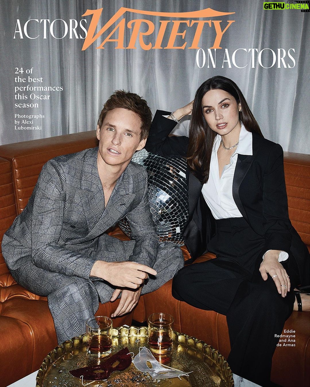 Ana de Armas Instagram - @variety thank you for inviting me to Actors on Actors. I really enjoyed spending an afternoon with the incredibly talented Eddie Redmayne, we had a great conversation, I could’ve asked him a million questions more.