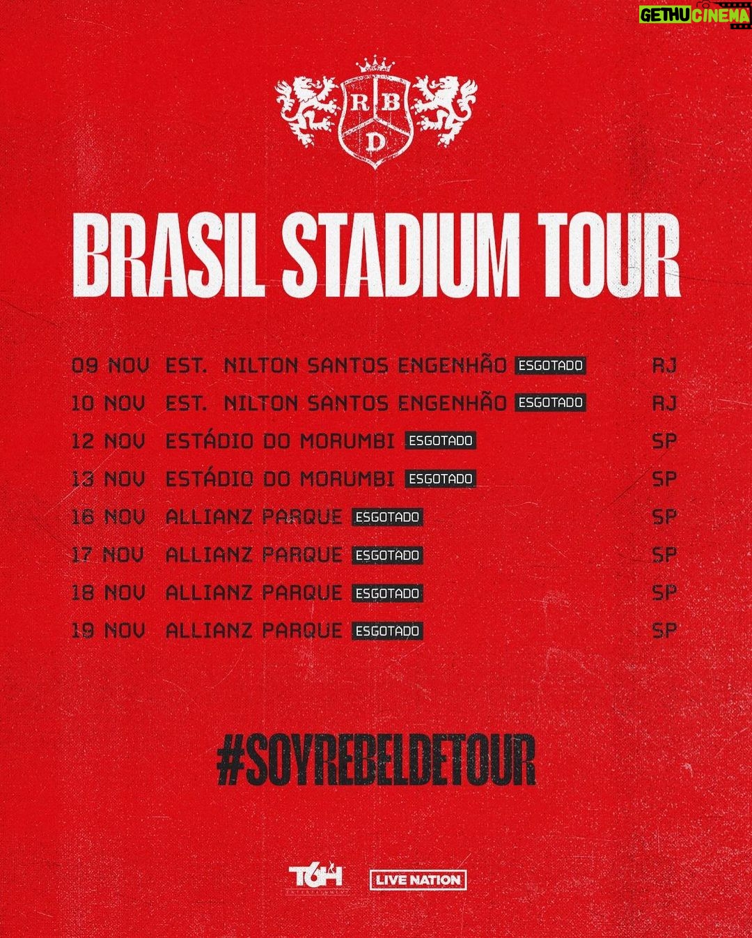 Anahí Instagram - ¡Brasil! 🥹🥹💕 Haremos historia estas 8 noches. ¡LOS AMAMOS!