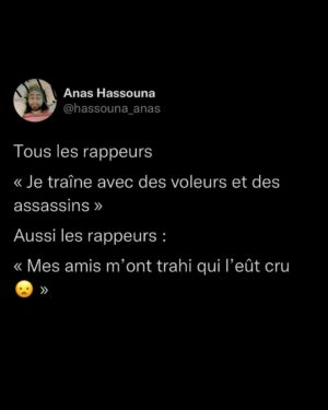 Anas Hassouna Instagram - Quoi?!Le gars avec qui tu trafiquais des organes était en fait un MENTEUR?!? 😭