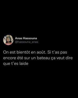 Anas Hassouna Instagram - Tag quelqu’un qui a un physique terrestre 🚫 🚤
