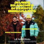 Anas Hassouna Instagram - Mon dernier show de l’année ce samedi au National avec mon boy @oussaoui. Lien dans ma bio Affiche: @l.poze
