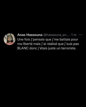 Anas Hassouna Instagram - So même faire la révolution c’est un white privilege 😂 bientôt va falloir un bon crédit pour renverser un gouvernement😂😂
