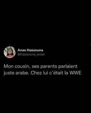 Anas Hassouna Instagram - Shout out à tous ceux qui devaient traduire eux même la rencontre des parents pour ensuite bien se faire malaxer à la maison 😂😂😂