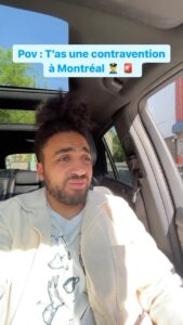 Anas Hassouna Instagram - Ca donne envie d’être piéton #fyp #montreal #police #humour