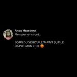Anas Hassouna Instagram - C’est comme ça que moi et la police m’identifions