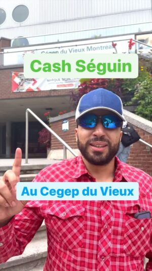 Anas Hassouna Instagram - Cash Séguin au Cegep du Vieux 😤 Tag quelqu’un qu’il devrait visiter