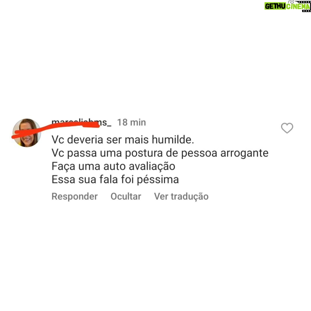 André Gabeh - 2.7K Likes - Apaguei sem querer. Mas republicarei ahahahahaha
Tu faz um post dizendo que não aguenta mais ser pobre, conta teus perrengues e a desbrilhosa vem das profundezas abissais de Tomanucópolis dizer que eu tenho que ser mais humilde.
A pessoa falou o que quis, né? Ela pode? Se eu xingo a fosca sou chamado de misógino.
Mas já vou comprar outro koo na Shopee porque o meu caiu e sumiu depois do comentário dessa sambiquira de rasga-mortalha.
Brazil, I'm devastated.
