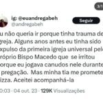 André Gabeh Instagram - Publiquei essa minha história no "tuíter" e ela teve quase um milhão e meio de visualizações. O pessoal do @atoresdadepressao publicou por aqui e eu também resolvi postar no meu perfil. Sabe onde tem mais histórias melhores e como essa? No meu livro NUNCA FOI SORTE SEMPRE FOI MACUMBA. Já leu? Leia. Compartilhe se gostar. #artistasuburbanoreflexivo