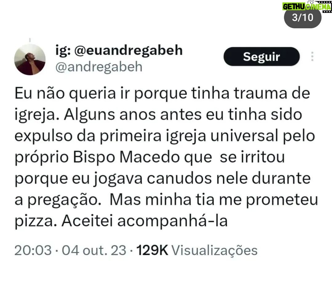André Gabeh - 13.8K Likes - Publiquei essa minha história no "tuíter" e ela teve quase um milhão e meio de visualizações. O pessoal do @atoresdadepressao publicou por aqui e eu também resolvi postar no meu perfil.
Sabe onde tem mais histórias melhores e como essa? No meu livro NUNCA FOI SORTE SEMPRE FOI MACUMBA. Já leu? Leia.
Compartilhe se gostar.
#artistasuburbanoreflexivo