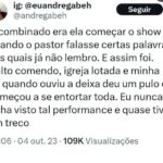 André Gabeh Instagram - Publiquei essa minha história no "tuíter" e ela teve quase um milhão e meio de visualizações. O pessoal do @atoresdadepressao publicou por aqui e eu também resolvi postar no meu perfil. Sabe onde tem mais histórias melhores e como essa? No meu livro NUNCA FOI SORTE SEMPRE FOI MACUMBA. Já leu? Leia. Compartilhe se gostar. #artistasuburbanoreflexivo