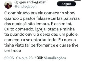 André Gabeh Instagram - Publiquei essa minha história no "tuíter" e ela teve quase um milhão e meio de visualizações. O pessoal do @atoresdadepressao publicou por aqui e eu também resolvi postar no meu perfil.
Sabe onde tem mais histórias melhores e como essa? No meu livro NUNCA FOI SORTE SEMPRE FOI MACUMBA. Já leu? Leia.
Compartilhe se gostar.

#artistasuburbanoreflexivo