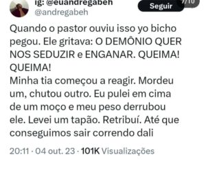 André Gabeh Instagram - Publiquei essa minha história no "tuíter" e ela teve quase um milhão e meio de visualizações. O pessoal do @atoresdadepressao publicou por aqui e eu também resolvi postar no meu perfil.
Sabe onde tem mais histórias melhores e como essa? No meu livro NUNCA FOI SORTE SEMPRE FOI MACUMBA. Já leu? Leia.
Compartilhe se gostar.

#artistasuburbanoreflexivo
