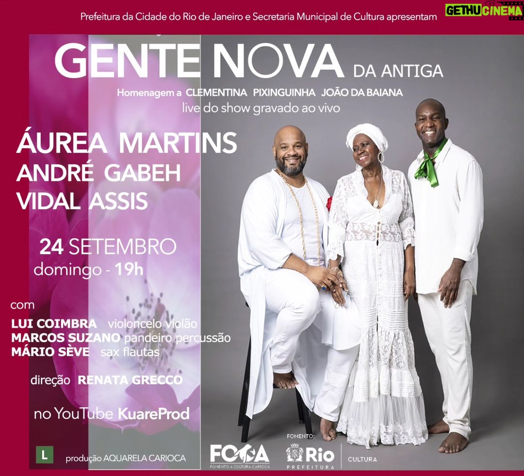 André Gabeh - 0.9K Likes - ATENÇÃO, PRESTEM MUITA ATENÇÃO! No dia 24 de setembro, tem GENTE NOVA DA ANTIGA no conforto do seu sofá!
Transmissão pelo YouTube do show gravado ao vivo com qualidade HD! Aproveite para avisar os amigos!
Nos encontramos no chat!
com @aaureamartins @euandrégabeh e @vidalassis
link para assistir: https://youtu.be/6q2KTG00xsE
direção: @renatabgrecco
direção musical: Lui Coimbra
direção de vídeo, edição e filmagem @ivanaltman
produção executiva: @cibelevlopes
técnico de palco: França
técnico de som: @fernando_capao
iluminação e cenário: @katiabmuniz
libras: @katiaalveslibras
foto: @leoaversa
realização: Aquarela Carioca Produções Artísticas
* O projeto é da Aquarela Carioca Produções Artísticas e foi premiado no edital FOCA II – Fomento à Cultura Carioca, da Secretaria Municipal de Cultura do Rio de Janeiro @cultura_rio @prefeitura_rio
#FOCA2022
__________
#gentenovadaantiga #showonline #degraça