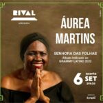 André Gabeh Instagram – É HOJE!
ÁUREA MARTINS NO SHOW “SENHORAS DAS FOLHAS”

A cantora Áurea Martins apresenta seu aclamado trabalho “Senhora das folhas”, álbum indicado ao Grammy latino 2022, nesta quarta-feira, dia 6, no Teatro Rival. A obra é um delicado mergulho no universo do sagrado feminino em repertório que vai de canção medieval a coco de roda, passando por canto indígena e sambas icônicos. No show, louvores das manifestações populares de Minas Gerais unem-se a canções contemporâneas como “A rezadeira” (Projota) e “Me curar de mim” (Flaira Ferro), a um belíssimo canto indígena Parakanã e a sambas icônicos como “Banho de manjericão” (Paulo Pinheiro e João Nogueira) e “Na paz de Deus” (Arlindo Cruz). Tudo em arranjos camerísticos luxuosos, compondo um show potente e emocionante que tece, como num bordado, o diálogo entre os imaginários urbano e rural do país.

Unindo os vários Brasis e as duas pontas da vida, Áurea Martins visita sua ancestralidade e ganha o terreno do qual é rainha por herança e direito, nos reconectando com nossas raízes formativas mais profundas. Ela sobe ao palco acompanhada de alguns dos mais representativos músicos contemporâneos como Lui Coimbra (violoncelo, violões, rabeca e charango andino), responsável pela direção musical do espetáculo; Fred Ferreira (violas e guitarras); Marcos Suzano (pandeiro e percussões) e Pedro Aune (contrabaixo acústico e tuba). E nos vocais: André Gabeh. 

 Você pode comprar seu ingresso na bilheteria do teatro a partir das 15h ou no site da Sympla (link na bio).

 #musicabrasileira #mpb André Gabeh #teatrorival #agendarj #diversaorj #showsrj #showrj #culturarj #programacaorj #resistenciacultural #entretenimentorj Teatro Rival Petrobras