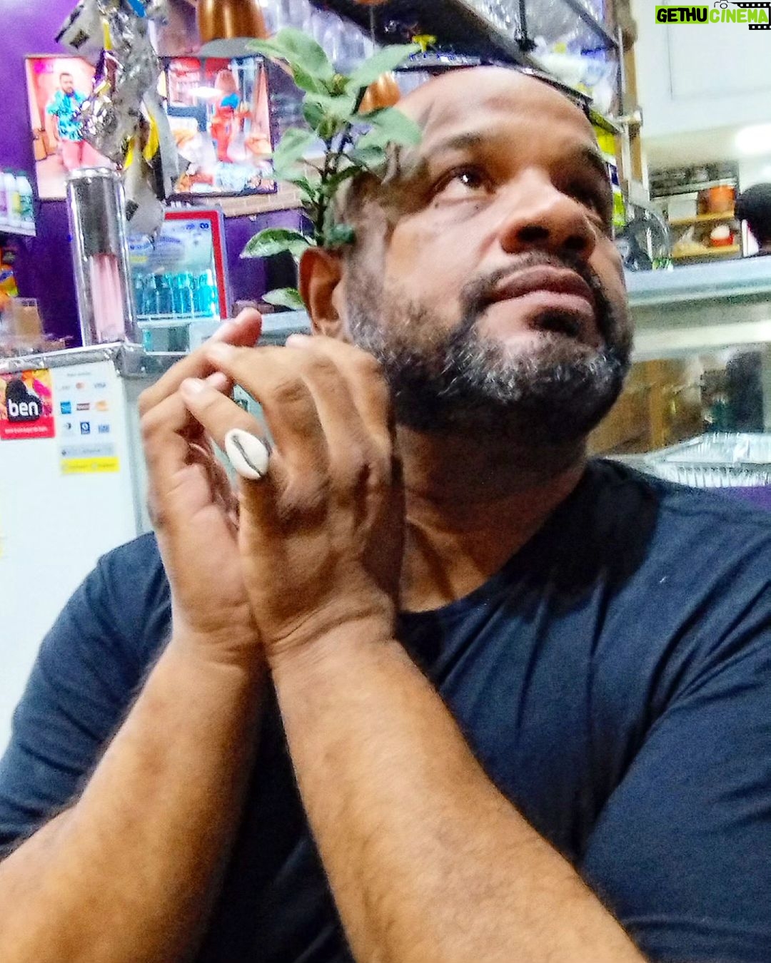 André Gabeh - 1.7K Likes - A intenção era mostrar minha cara beatífica com o galho de louro atrás da orelha. Mas a foto ficou um caos. E é isto.
Louro e orelha juntos e não é uma feijoada.
#arterrupestre
#louroporempreto