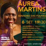 André Gabeh Instagram – Chego a ficar elétrico de alegria.
Dia 6 de Setembro de 2023 tem SENHORA DAS FOLHAS no Teatro Rival. A deusa amada @aaureamartins em um templo das artes. Vou cantar com ela.  Eu e mais músicos maravilhosos e a participação do talentosíssimo @vidal.assis
Ingressos já a venda pelo sympla.com.br
Vocês vão, né? Vou adorar ver todos vocês e assistir Áurea Martins é um presente.aurea
Axé 
#arte
#musica
#mpb