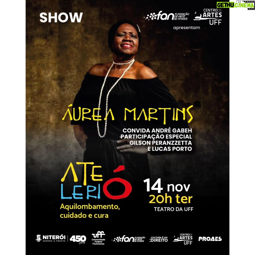 André Gabeh Instagram - POVO DE NITERÓI E MAIS QUEM QUISER: Amanhã, 14 de Novembro, cantarei compositores negros junto a @aaureamartins essa maravilhosa. E ainda tem @gilsonperanzzettaoficial e Lucas Porto pra deixar tudo mais lindo. No Teatro UFF. Ebaaaaaaa